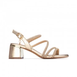 Sandalias de Tacón Mujer XTI 145260 Oro