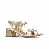 Sandalias de Tacón Mujer XTI 145344 Oro