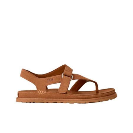Sandalias Planas Mujer UGG W Goldengaze Toe Post Cuero