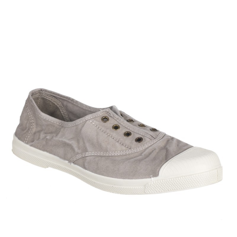 Zapatillas Lona Mujer Natural World 102E Gris-Gris