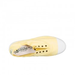 Zapatillas Lona Mujer Natural World 102E Amarillo