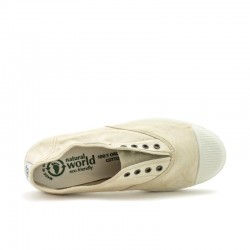 Zapatillas Lona Mujer Natural World 102E Beig
