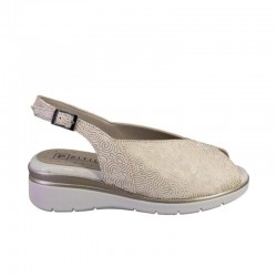 Sandalias Planas Mujer Pitillos 11044 Oro