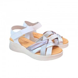 Cuñas de Esparto Mujer Pitillos 11290 Blanco