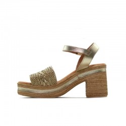Sandalias de Tacón Mujer Pitillos 30210 Oro