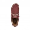 Zapatillas Lona Hombre Hey Dude Wally Braided Rojo