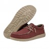 Zapatillas Lona Hombre Hey Dude Wally Braided Rojo