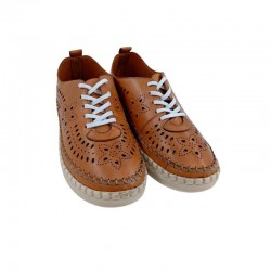 Zapatos Casual Mujer 48 Hrs 2801 Cuero