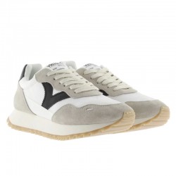 Sneakers Mujer Victoria Viento Nylon & Serraje Negro