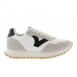 Sneakers Mujer Victoria Viento Nylon & Serraje Negro