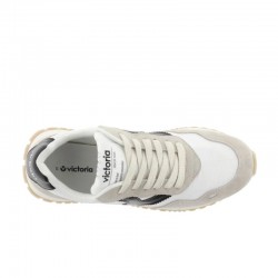 Sneakers Mujer Victoria Viento Nylon & Serraje Negro