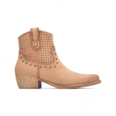 Botines de Tacón Mujer Refresh 175042 Beig