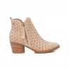 Botines de Tacón Mujer Refresh 172784 Beig