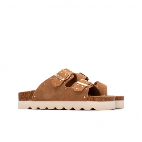 Sandalias Planas Mujer Refresh 175009 Camel