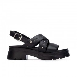 Sandalias Planas Mujer Refresh 175156 Negro