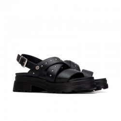 Sandalias Planas Mujer Refresh 175156 Negro