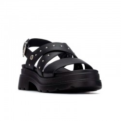 Sandalias Planas Mujer Refresh 175156 Negro