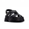 Sandalias Planas Mujer Refresh 175156 Negro