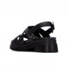 Sandalias Planas Mujer Refresh 175156 Negro