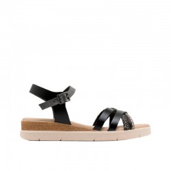 Sandalias Planas Mujer Porronet 3278 Negro