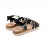 Sandalias Planas Mujer Porronet 3278 Negro