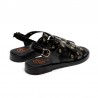 Sandalias Planas Mujer Porronet 3234 Negro