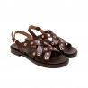 Sandalias Planas Mujer Porronet 3234 Moka