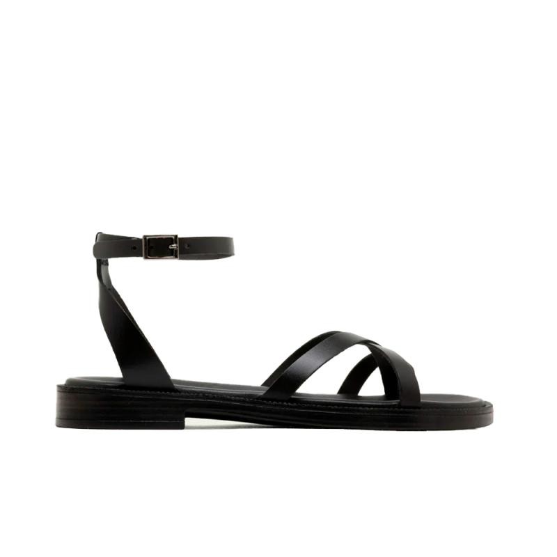 Sandalias Planas Mujer Porronet 3230 Negro
