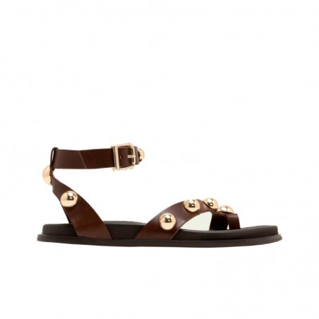 Sandalias Planas Mujer Porronet 3290 Moka