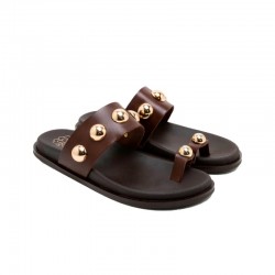 Sandalias Planas Mujer Porronet 3297 Moka