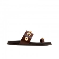 Sandalias Planas Mujer Porronet 3297 Moka