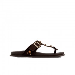 Sandalias Planas Mujer Porronet 3294 Moka