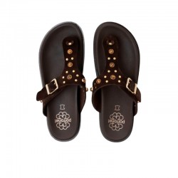 Sandalias Planas Mujer Porronet 3294 Moka