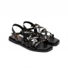 Sandalias Planas Mujer Porronet 3223 Negro