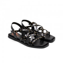 Sandalias Planas Mujer Porronet 3223 Negro
