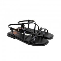 Sandalias Planas Mujer Porronet 3221 Negro