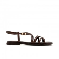 Sandalias Planas Mujer Porronet 3221 Moka