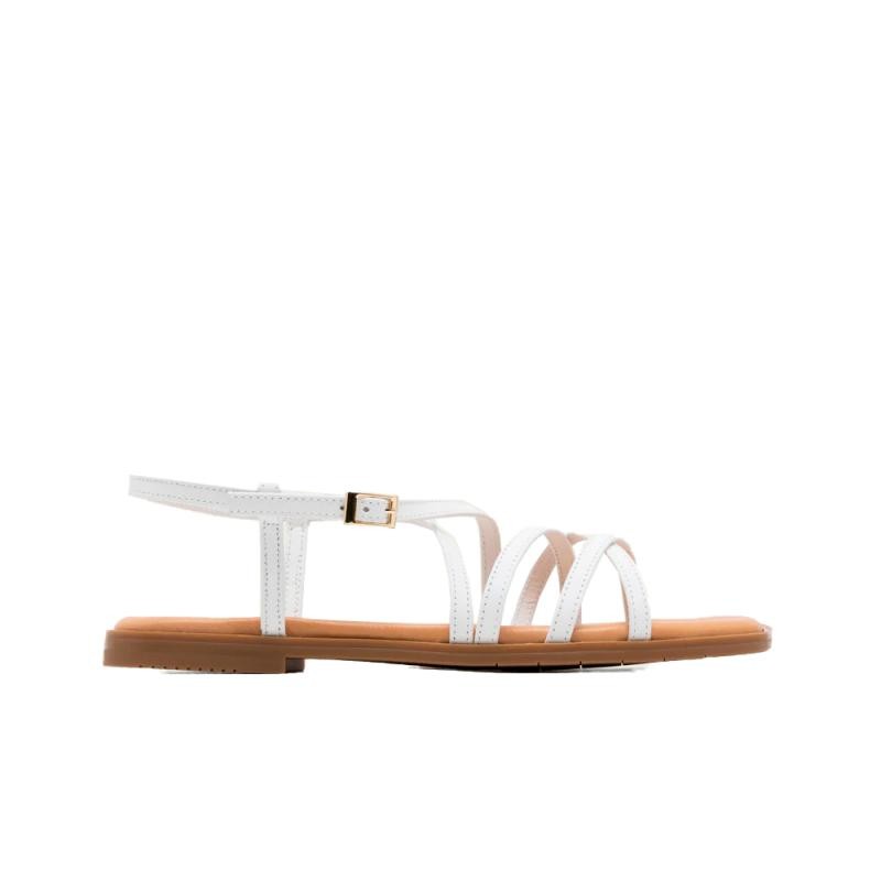 Sandalias Planas Mujer Porronet 3221 Blanco