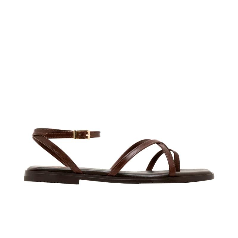 Sandalias Planas Mujer Porronet 3222 Moka