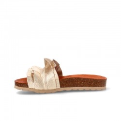 Sandalias Planas Mujer Verbenas Rocio Oro