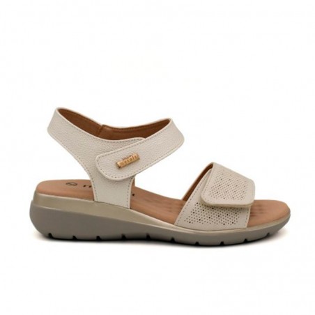 Sandalias Planas Mujer Mysoft 001 Beig