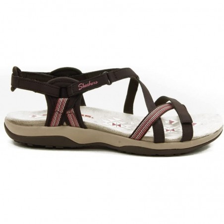 Sandalias Planas Mujer Skechers Reggae Slim - Sun Array Marron