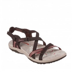 Sandalias Planas Mujer Skechers Reggae Slim - Sun Array Marron