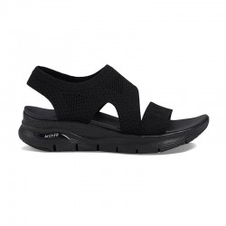 Sandalias Planas Mujer Skechers 119458 Negro