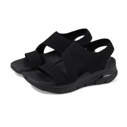 Sandalias Planas Mujer Skechers 119458 Negro
