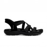 Sandalias Planas Mujer Skechers 163460 Negro