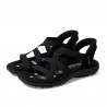 Sandalias Planas Mujer Skechers 163460 Negro