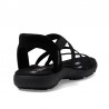 Sandalias Planas Mujer Skechers 163460 Negro