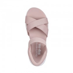 Sandalias Planas Mujer Skechers 119975 Rosa