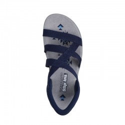 Sandalias Planas Mujer Skechers 163460 Marino